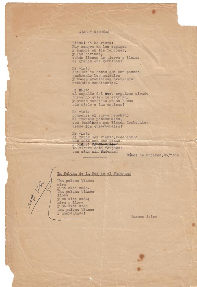 La paloma de la paz en el Paraguay